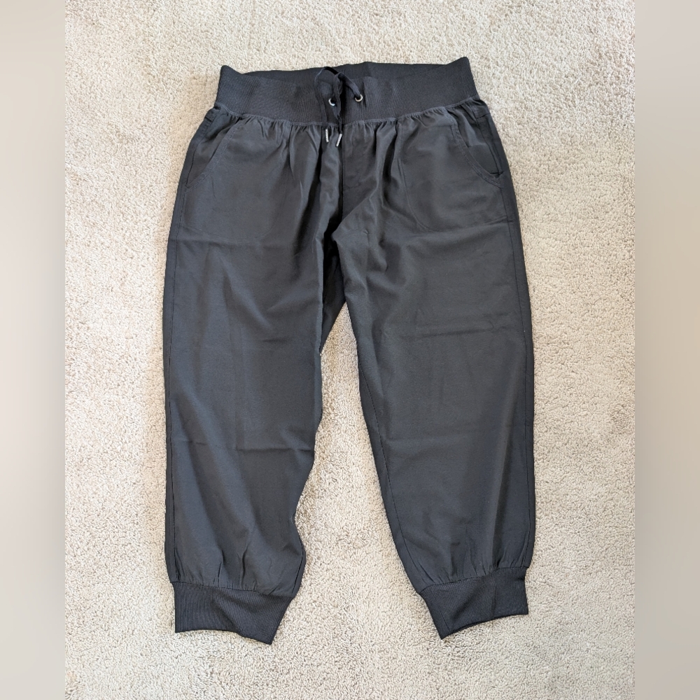 KIAVA Black Jogger Pants Capris